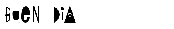 Buen Dia font preview